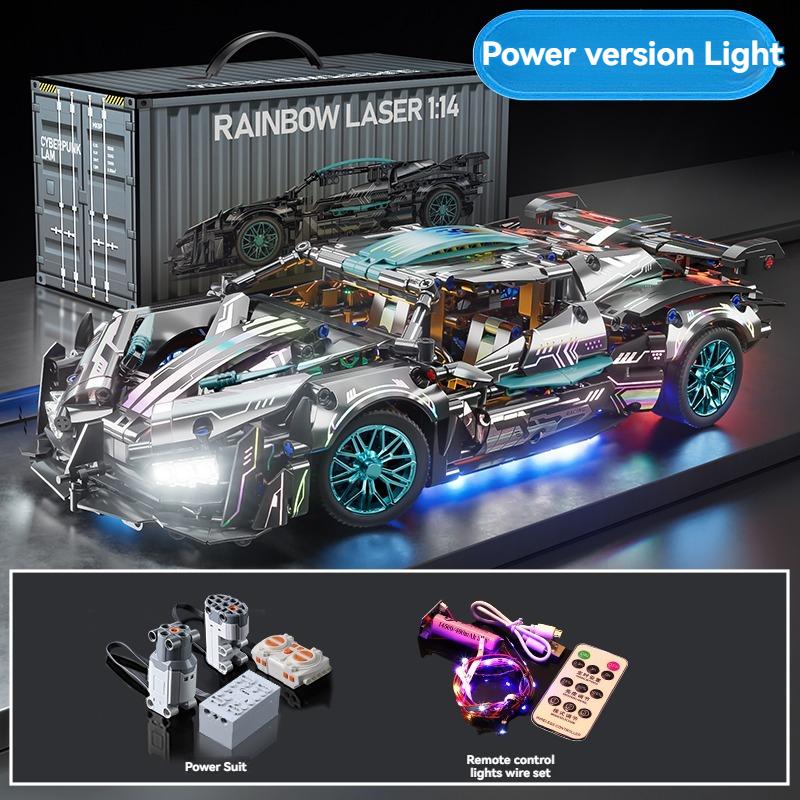 1:14 Technical Racing DIY Sports Car Construction Blocks Playthings Assemble Block Car Playthings designed for Children's Birth Date plus Xmas Present