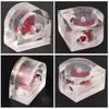 G1/4 Thread Flow Meter Sturdy Red Indicator Water Cooling Flow Meter Transparent Water Cooling System Flow Meter