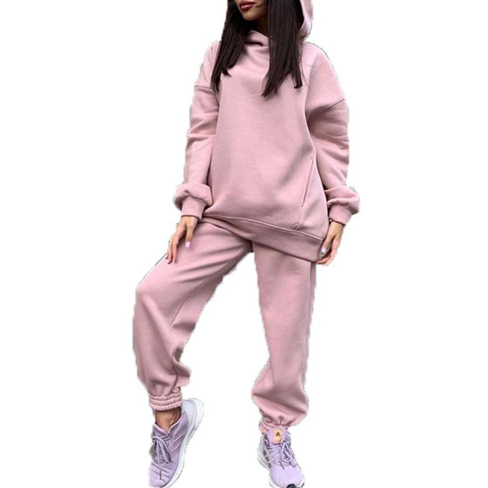 Buy Women Casual Plain Loose Tracksuit 