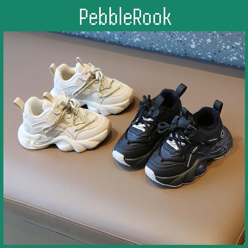 Children Girl Winter Sport Autumn Shoes Breathable Plush Warm Sneakers Boots Soft Light With Fur Outdoor Kids Running Shoes