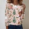 Long Sleeve Shirts For Women Cute Print Graphic Tees Blouses Casual Plus Size Basic Tops Pullover
