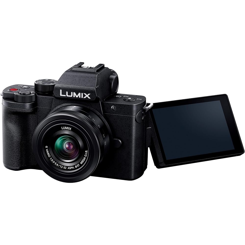 Panasonic Compact and Lightweight Mirrorless Camera Lumix Standard Zoom Lens Kit Black DC-G100DK-K