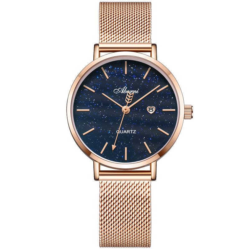 

Кварцевые водонепроницаемые женские часы - Стильный, простой, элегантный дизайн