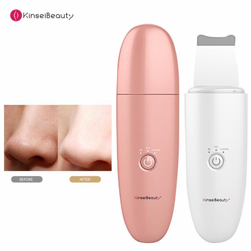 

Ультразвуковой скруббер для кожи, вибрационный шпатель для лица, лопатка для удаления черных точек, чистый кавитационный пилинг, лифтинг лица, красота