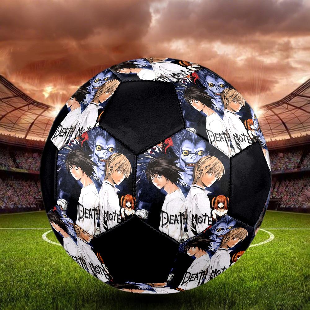 Death Note Indoor Soccer Ball Colorful All Ages Size 5 Machine Stitched PVC Competition Ready Durable High-Bounce