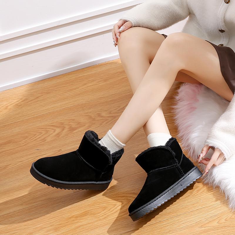 

Мода 2024 Горячая Распродажа Женская Обувь Слипоны Женские Ботинки Модные Плюшевые Повседневные Ботинки Женские Зимние Большого Размера Однотонные Снежные Ботинкиzapatos Mujer 45 чёрный