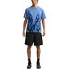 Nike T Shirts Unisex Blue Crew Neck Moderate HJ0767-450