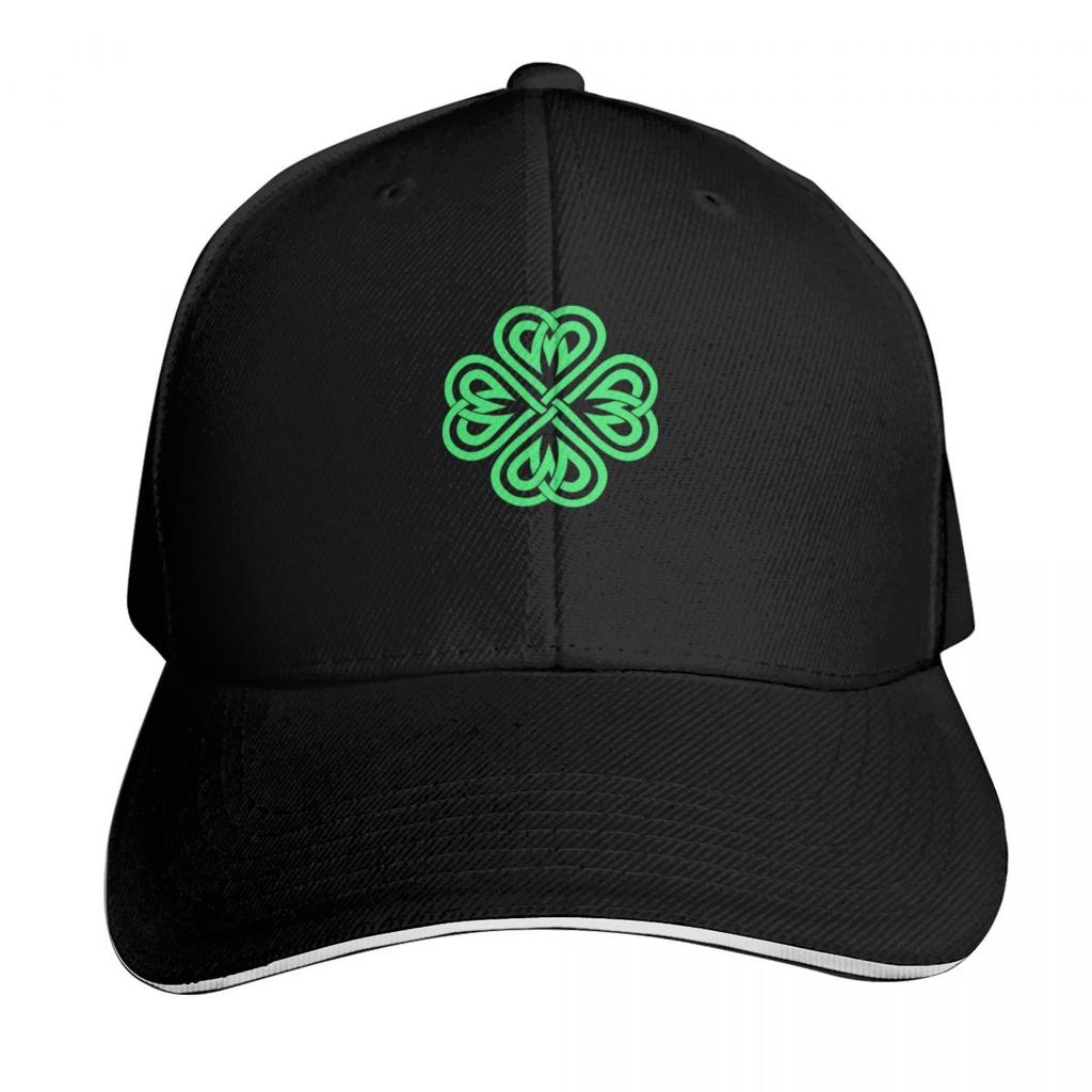 Celtic Knot Shamrock Heart St Patricks Day Irish Celtic Knot Gear Baseball Cap cute Trucker Cap Beach Womens Unisexs