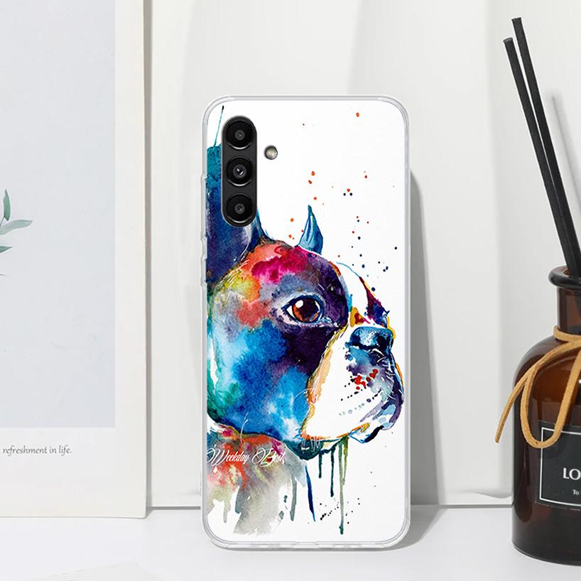 French Bulldog Dog Pug Phone Case For Samsung Galaxy A17 A37 A57 A16 A26 A36 A56 A15 A25 A35 A55 A14 A24 A34 A54 A13 A23 A33 A53