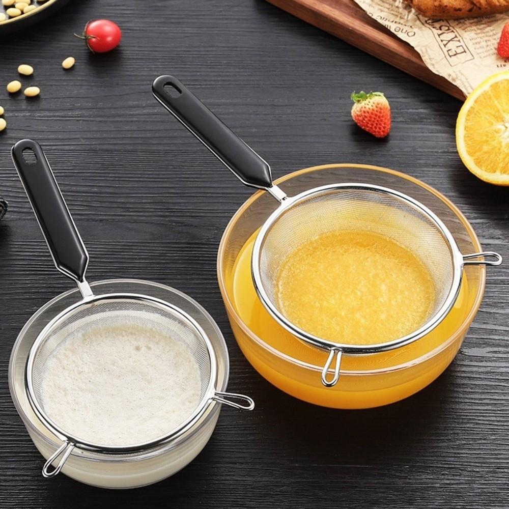 12 14 16 20 22cm Food Strainer Colander Stainless Steel Fine Mesh Strainer  for Kitchen
