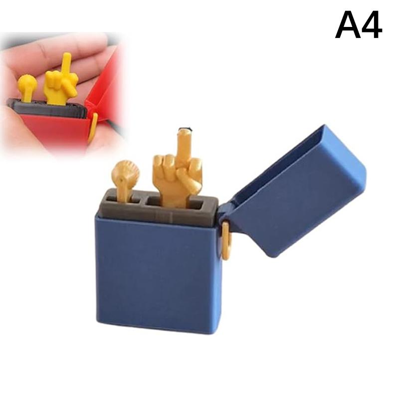 Funny Middle Finger Lighter Model, 3D Printed Middle Finger Prank Gift Quit-Smoking Buddy Perfect Gag Gift (Not A Real Lighter)