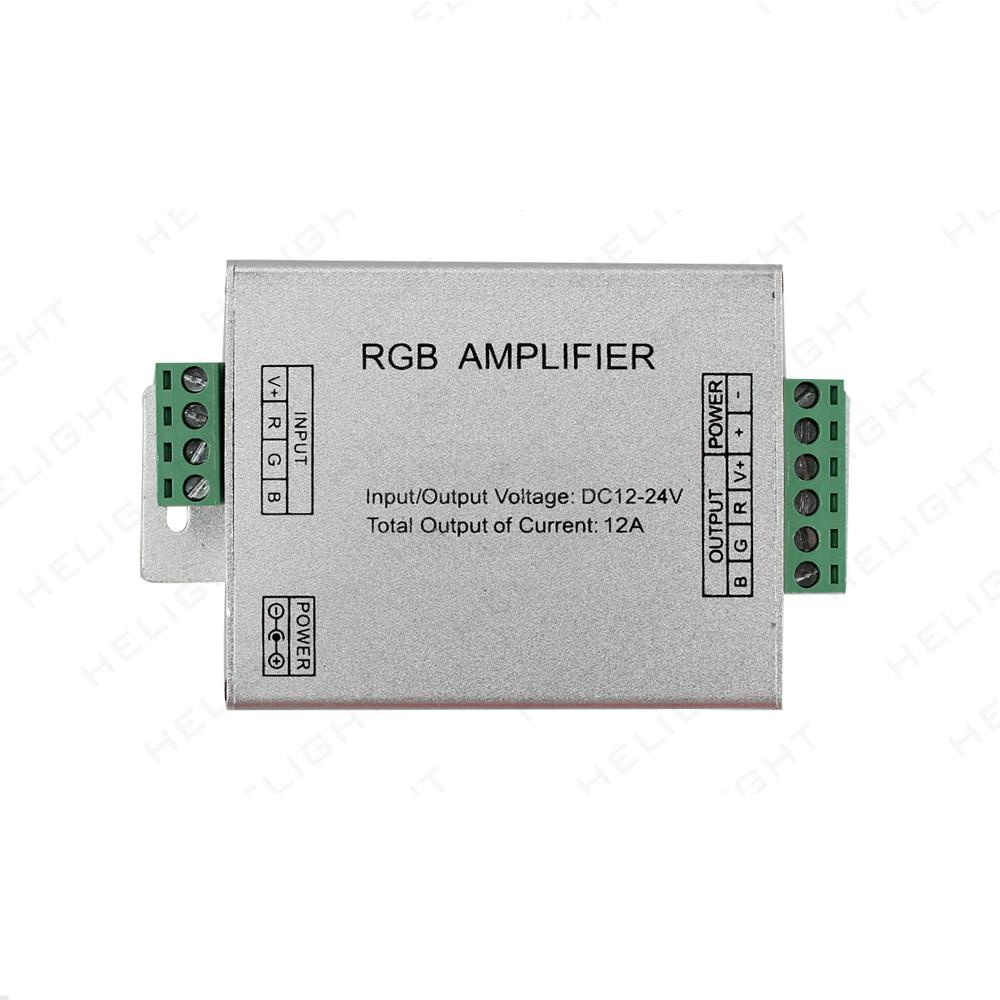 DC5V12V/24V Single Color/RGB/RGBW/RGBWW RGB+CCT LED Amplifier Controller 12A/24A/30A/50A 1CH/3CH/4CH/5CH Strip Power Repeater