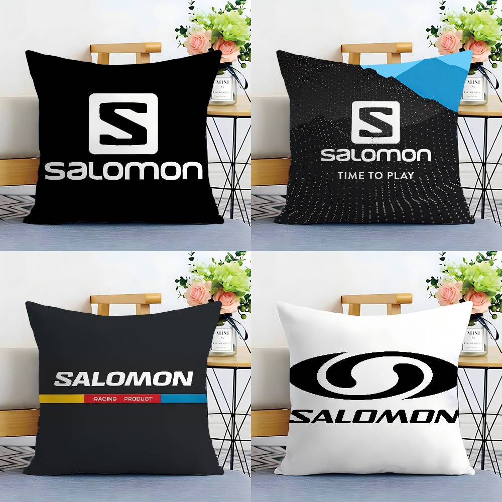 C-Classic S-SALOMONS Pillow Case Plush Fabric Soft Double Sided Print Home Sofa High Quality Cushion Cover Throw