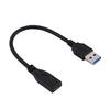 0.2m Type-C Female To USB 3.0 Male Data and Charge Extension Cable for Macbook Chromebook Pixel