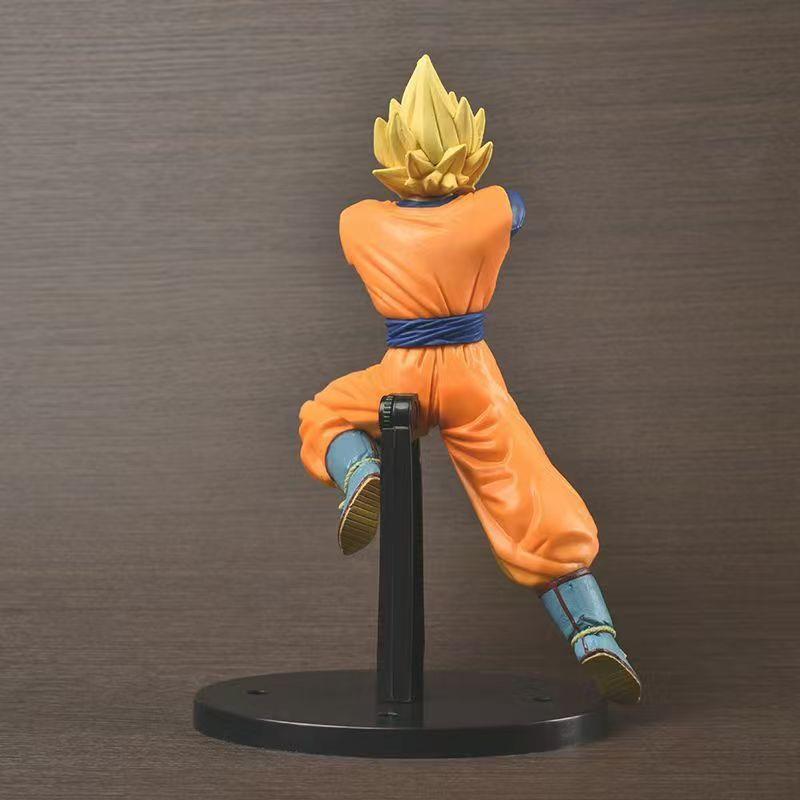 21cm Anime Dragon Ball Z Figure Combat Form Goku Fighters Figure Model PVC Collectible Doll Desktop Decoration Toys Gifts