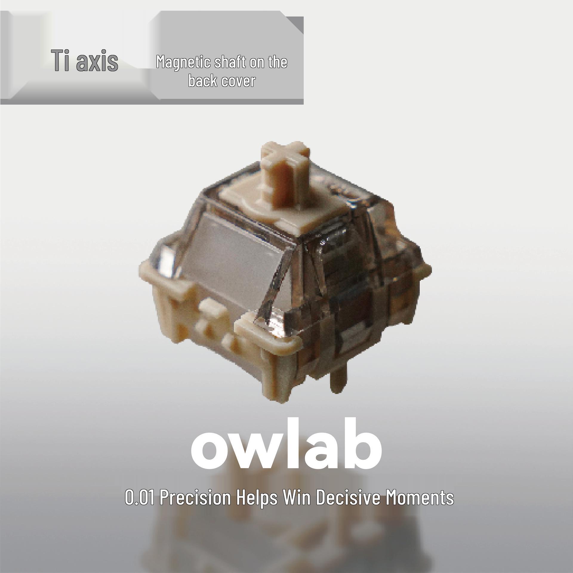 

OWlab Ti Magnetic Axis for Wooting 60HE/80HE, Little Bee, Made68 Keyboards