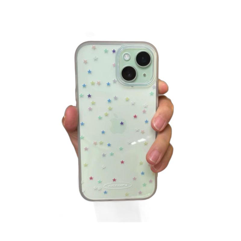 Bunte Handyhülle mit Sternenmotiv für Apple 13 Pro Max/14/15 & 14 Pro/15 Pro/11