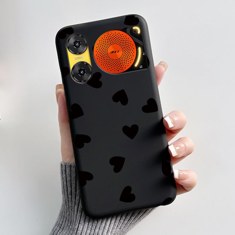 Case For ZTE Nubia Music 2 Z2460 Z2353 Music2 Phone Case Cute Rabbit Black Cover For ZTE Nubia Music Soft TPU Silicone Casing
