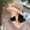 Summer New Hat Women's Sunshade Sunscreen Streamer Lafite Straw Hat Summer Travel
