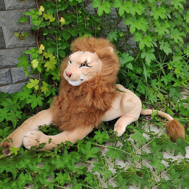 Vivid Lion Plush Soft Cuddly Huge Stuffed Animal Delightful Jungle Doll For Kids