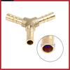 6mm Brass Hose Barb Fitting Y-Shaped 3 Way Connector for Air Water Gas Oil 5 Pcs