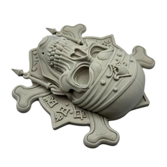Pirate Skeleton Wall Decor Halloween Plastic Human Head Craft for Garages Living Rooms Bedroom Offices Decor