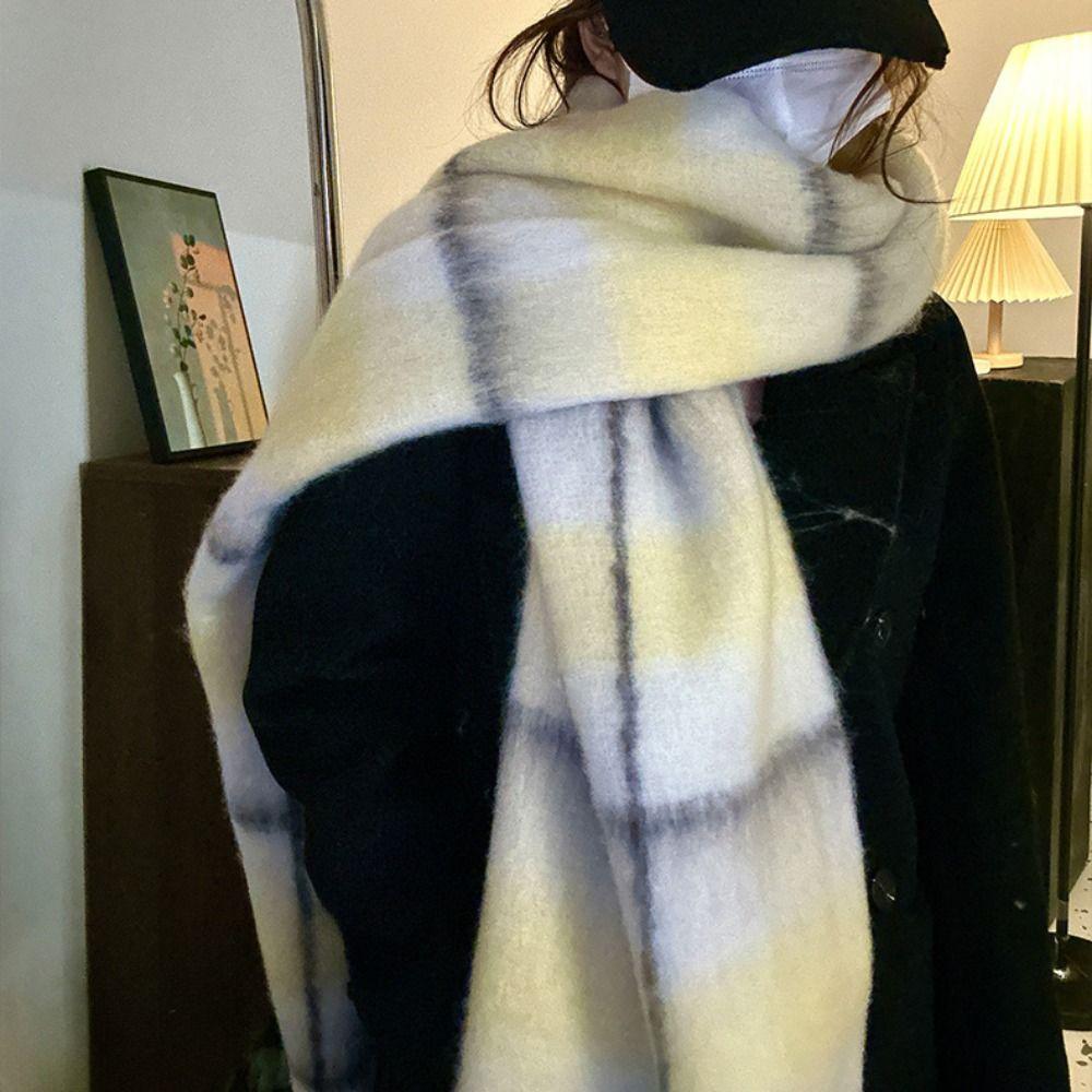 Coldproof Wool Tassel Scarf Korean Style Women Shawl Fashion Winter Cashmere Scarves  Girls