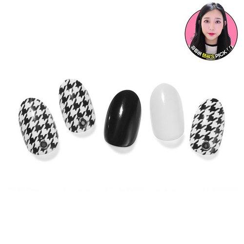 

[Glambux] Self Gel Nail Sticker Art 09 - Houndstooth Check