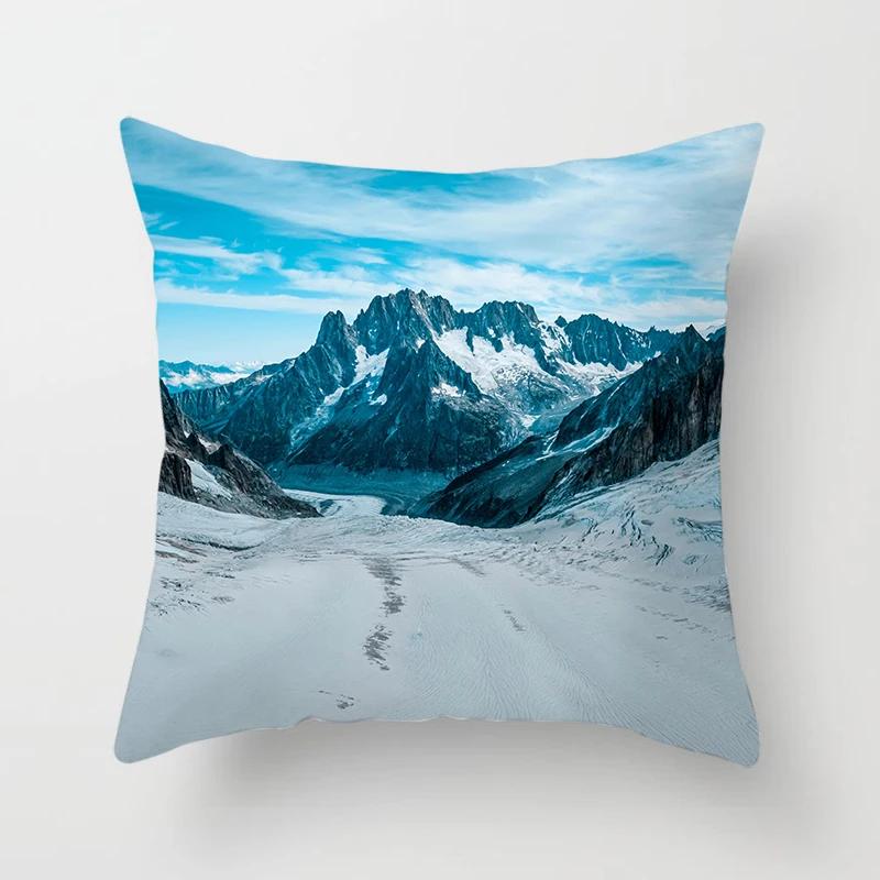 Mountains, Rivers, Forests, Landscape Pillowcases, Sofa Furnishings, Office Cushion Covers, Bedroom Room Home Decoration X
