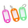 10/50pcs Colors Plastic Key Tags With Card Label For Diy Keychain Kit Luggage Tag El Number Classification