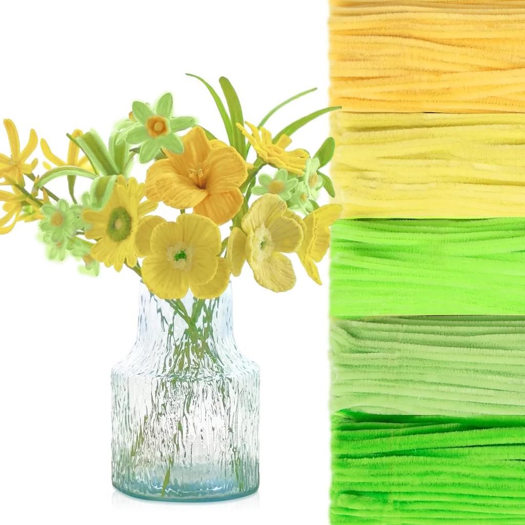 500/600 Pieces Pipe Cleaners Chenille Stems 12 Inch Craft Supplies Bulk for DIY Art and Craft Projects Creative Gift