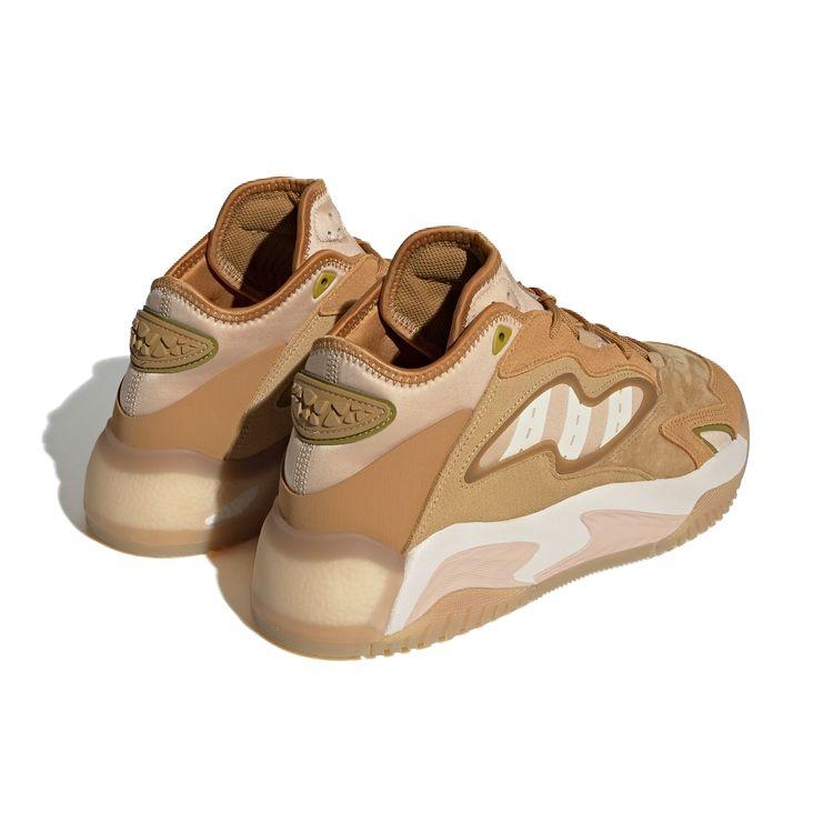 Adidas Originals Streetball 2 Fabric Leather Sports Trend Non-Slip Wear-Resistant Balance Mid-Top Casual Shoes Unisex Casual Shoes Yellow Brown ID4768