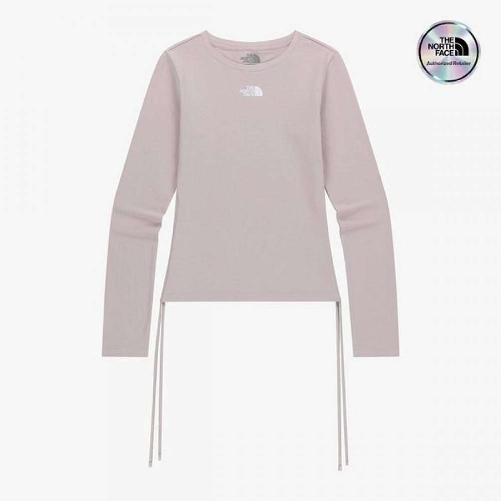 The North Face Women S Long Sleeve Round Tee grayiSh Lilac Nt7tr80j GRAYISH LILAC/085
