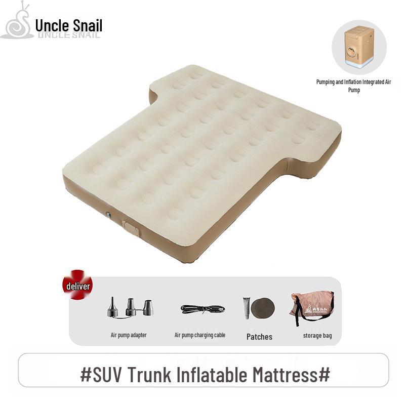 Uncle Snail Car Air Mattress: Inflatable Rear Seat Sleeping Pad for Travel