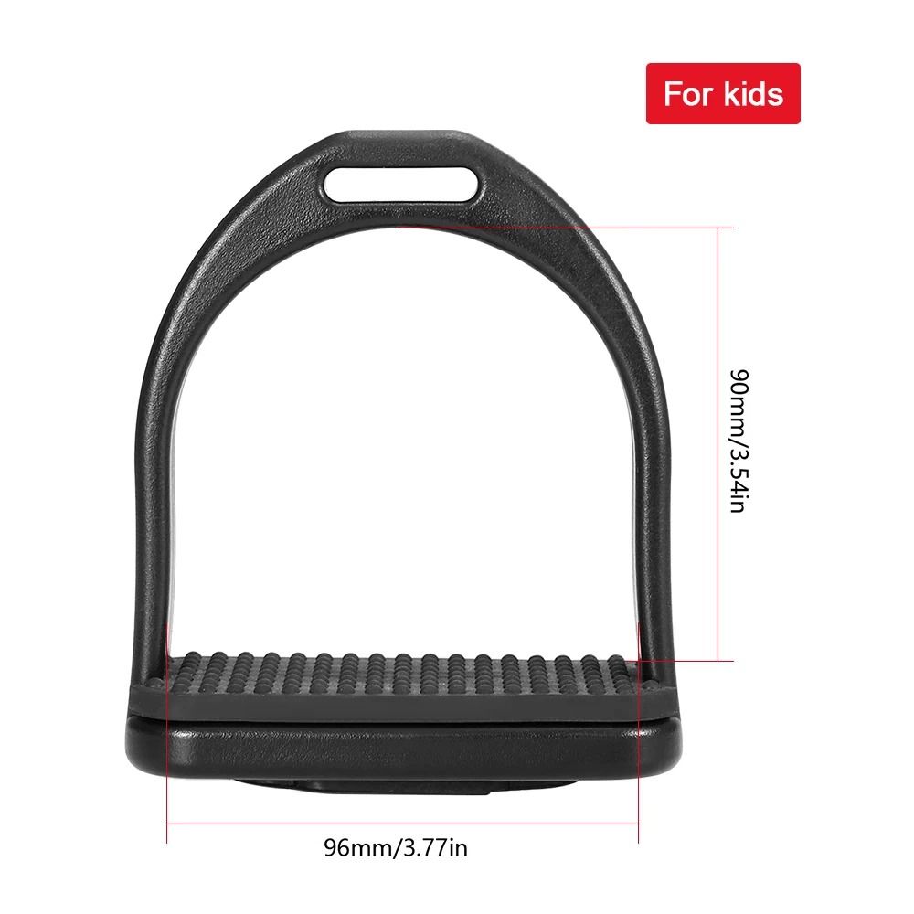 1Pair Black Nonslip Saddle Engineering Plastics Equestrian Equipment  Horse Tool Accessories