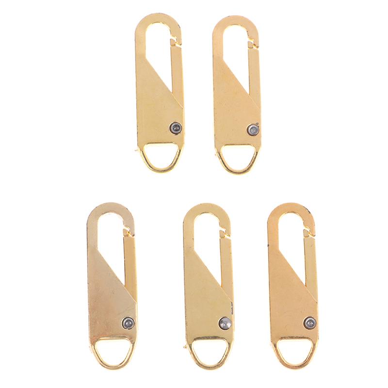 5 Pack Universal Zipper Puller Removable Metal Zipper Slider Repair Kit