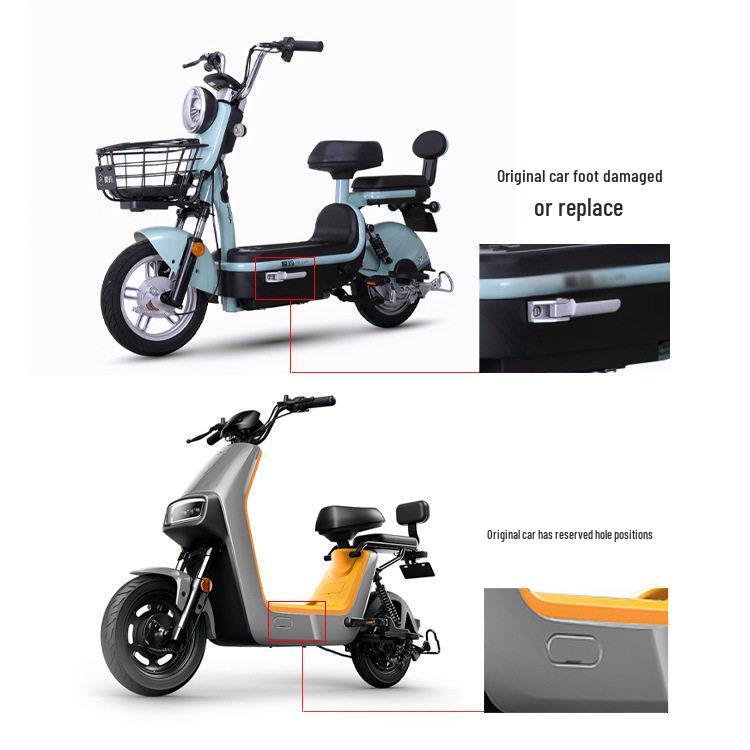 Electric Vehicle Foldable Front Footrest Yadea Little Elephant & Aima Harley U1 Accessories