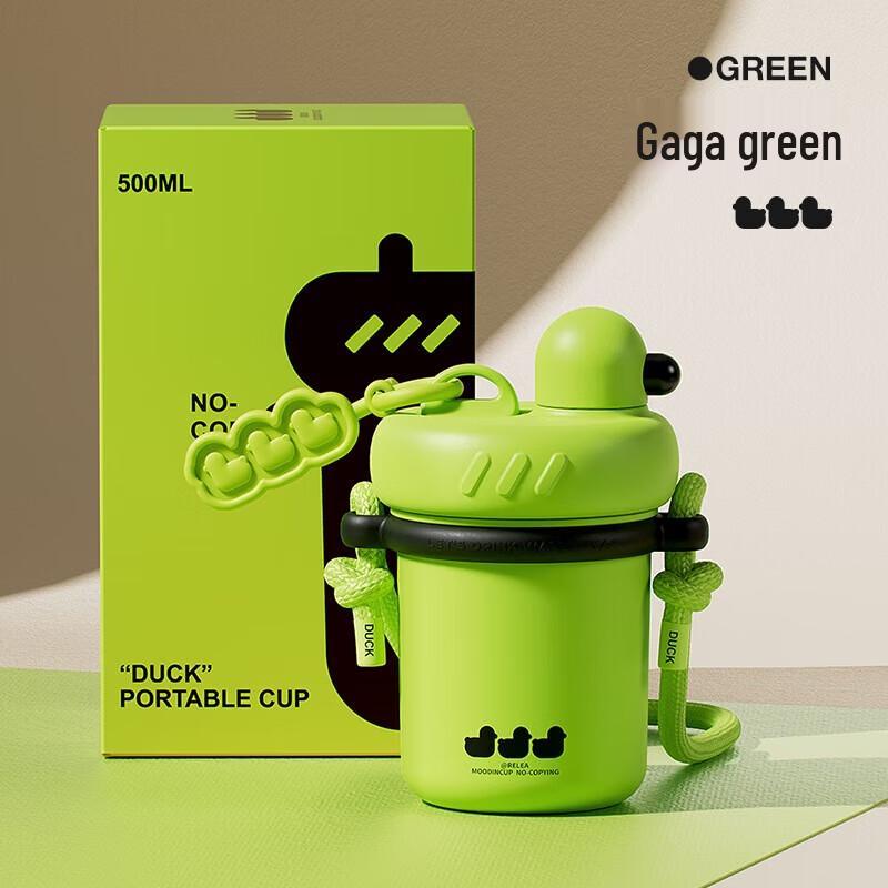 RELEA Stylish Tritan Portable Straw Water Bottle