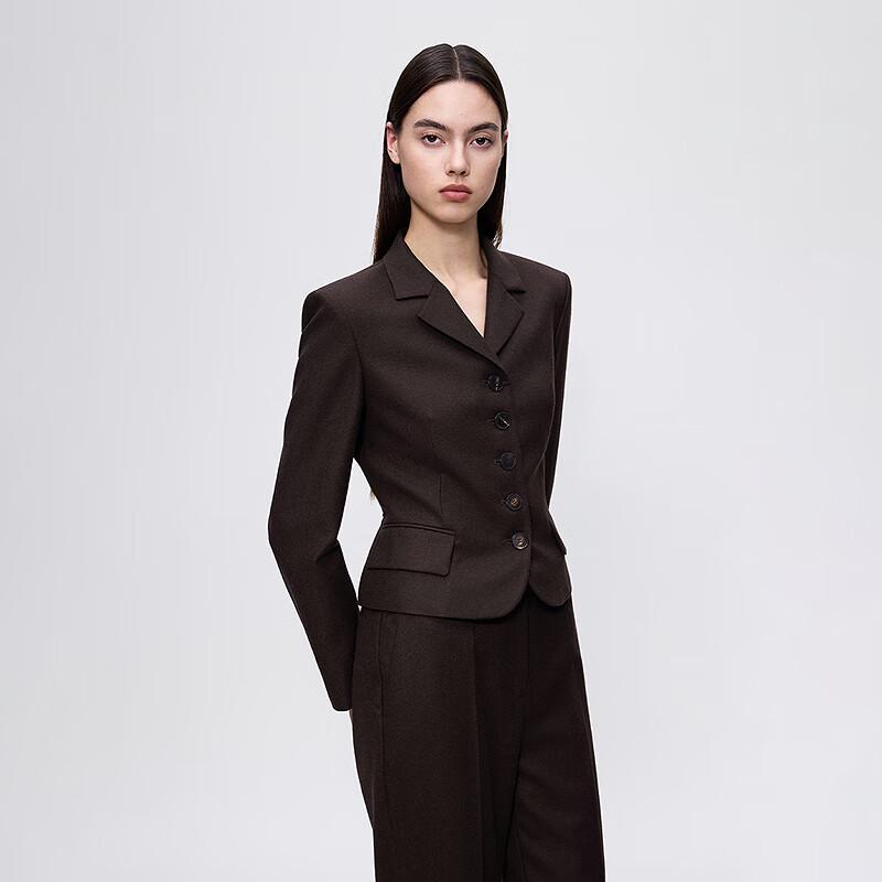 Lancy Women's Lambswool Commuter Blazer Jacket