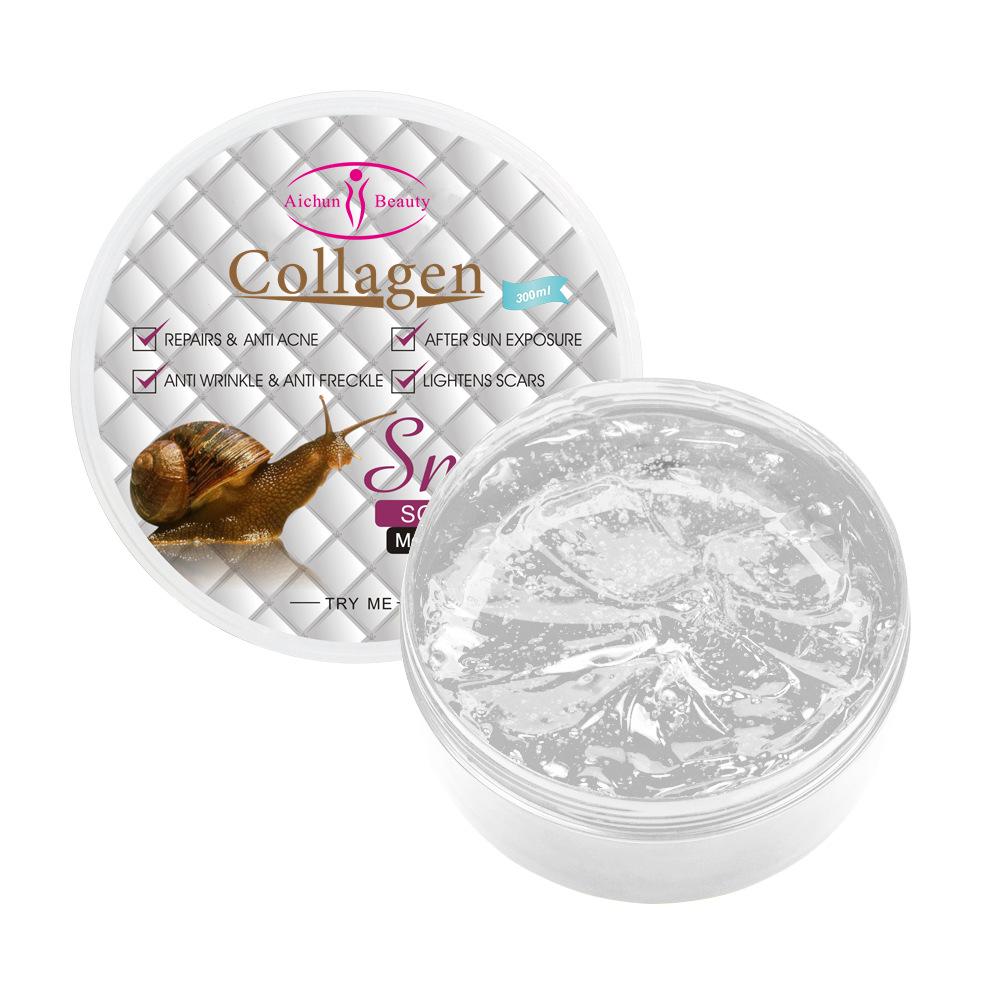 

300 мл коллагеновый гель с экстрактом улитки Нежный увлажняющий осветляющий гель 300mlnew edition