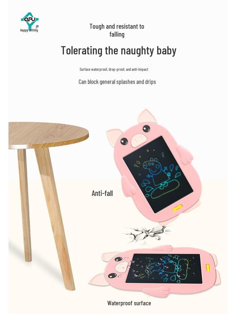 Cartoon LCD Writing and Drawing Board for Kids - Smart Learning and Doodling Tool