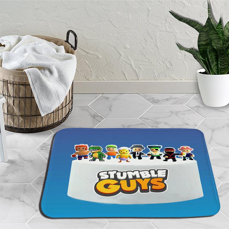 Stumble Guys Karikatür Halı Tökezlemek Oyunları Halı Yatak Odası Dekorasyon Yoga Mat Anime Açık Halı kaymaz Halı doğum günü hediyesi
