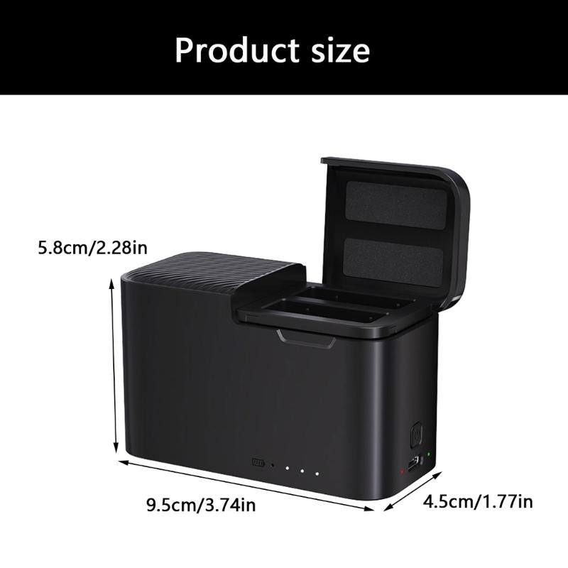 Quick Install Chargers Case for Action 5 /4/3 Camera High Impact Resistant Charging Solution For Adventurers