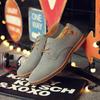 2026 Mens Shoes British Suede Leather Oxford Casual Shoes New Classic Sneakers Comfortable Footwear Dress Shoes Large Size Flats