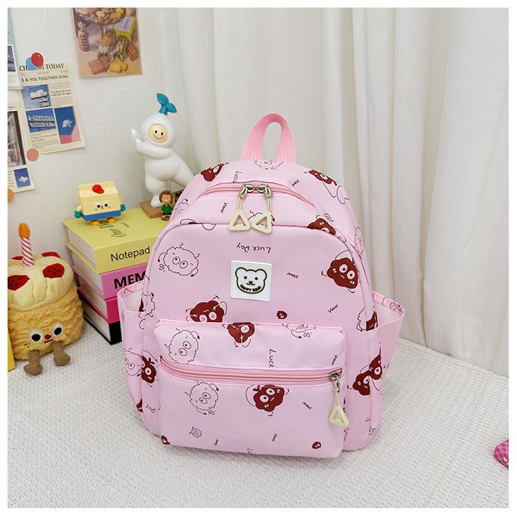 Cute Comfortable School Bag For Kids Trendy Nylon Backpack With Cartoon Pattern StyleE