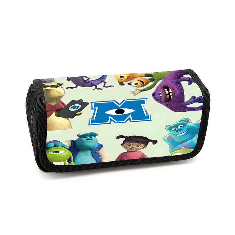 Monsters, Inc. Pouzdro na tužky Animovaný periferní úložný sáček Pouzdro na psací potřeby