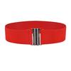 Fashion Lady Wide Belts Women Wide Elastic Belt Buckle Waist Dress Stretch