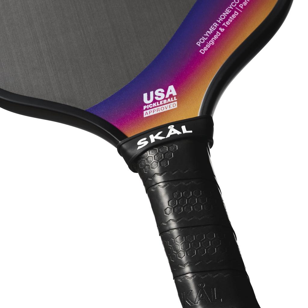 Skal Pickleball Paddle Odin Premium Pro Racket USA Pickleball Approved Raw Carbon Fiber Performance Polypropylene Honeycomb Comfortable Hex Curl Grip