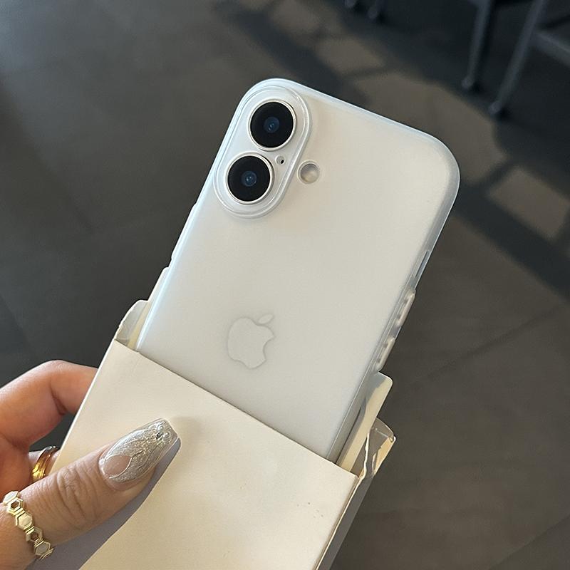 0,3 mm Ultra-dünne matte Hülle für For Iphone Air 17 16 15 14 13 Pro Max Weiche Silikon-Handy-Rückabdeckung für For Iphone 16 15 14 Plus