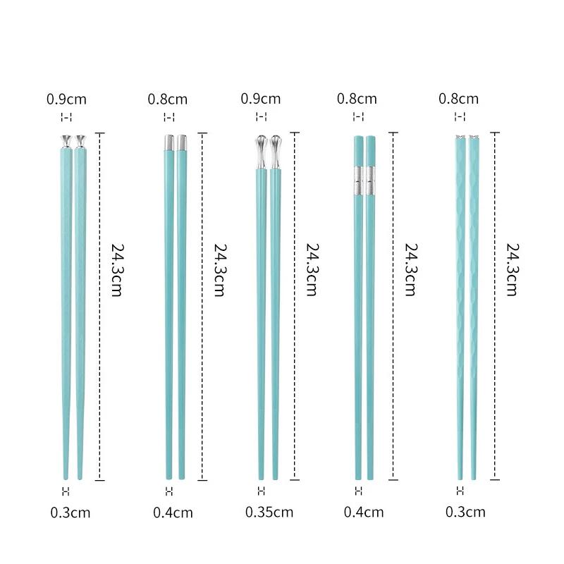 5/10Pairs High Quality Japanese Non-Slip Chopsticks Korean Home Hotel Restaurant Portable Healthy Food Stick For Sushi